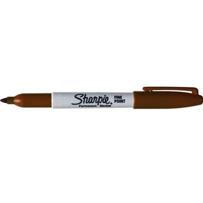 Marqueur Sharpie Permament Fin Brun