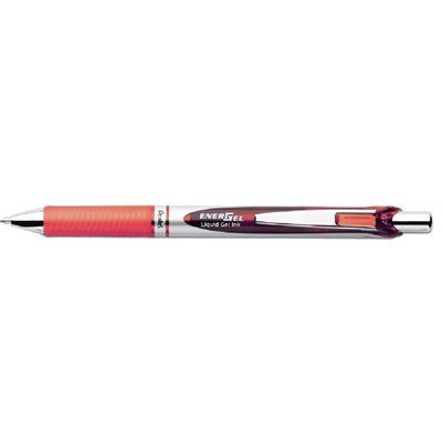 Stylo Energel Rétractable Rechargeable 0.7 mm Orange