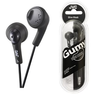 Écouteurs JVC HA-F160-B Gumy Noir Écouteurs JVC HA-F160-B Gumy Noir