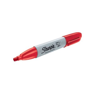 Marqueur permanent Sharpie Chisel tip rouge Marqueur permanent Sharpie Chisel tip rouge