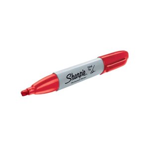 Marqueur permanent Sharpie Chisel tip rouge